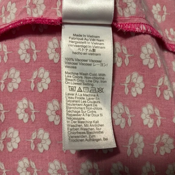 J. Crew Factory Pink Floral Tiered Midi Dress - Picture 8 of 8